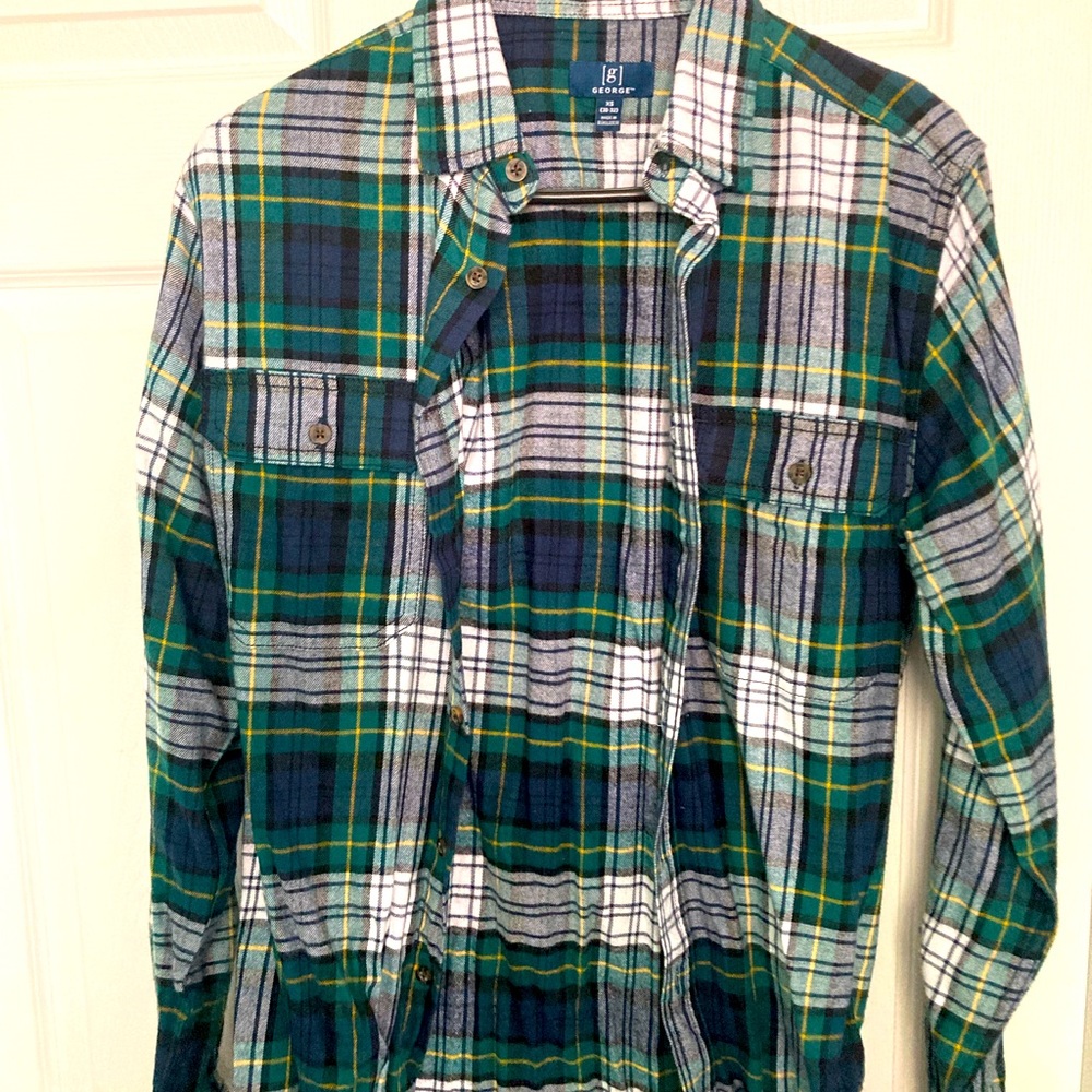 Green/Gray flannel. New.